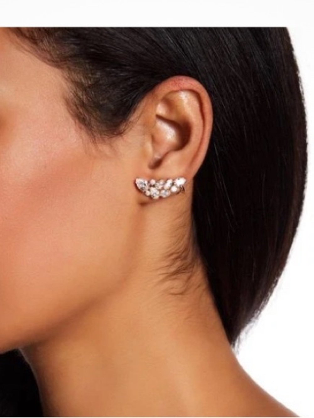Nadri Rose Gold Marquise CZ Ear Crawler